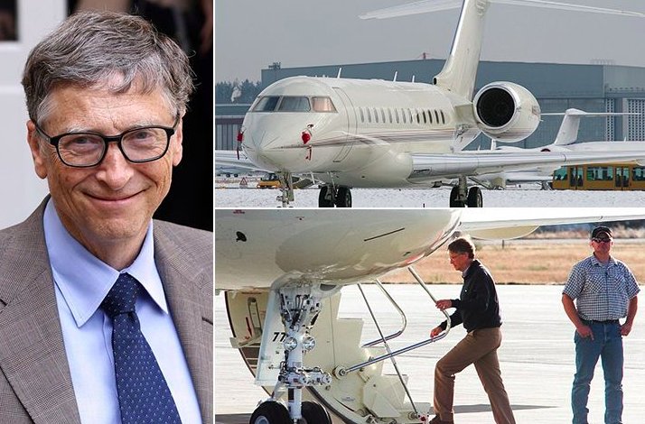 Fun fact: In a single flight Bill Gates' private jet emits more carbon than your car during your entire lifetime.