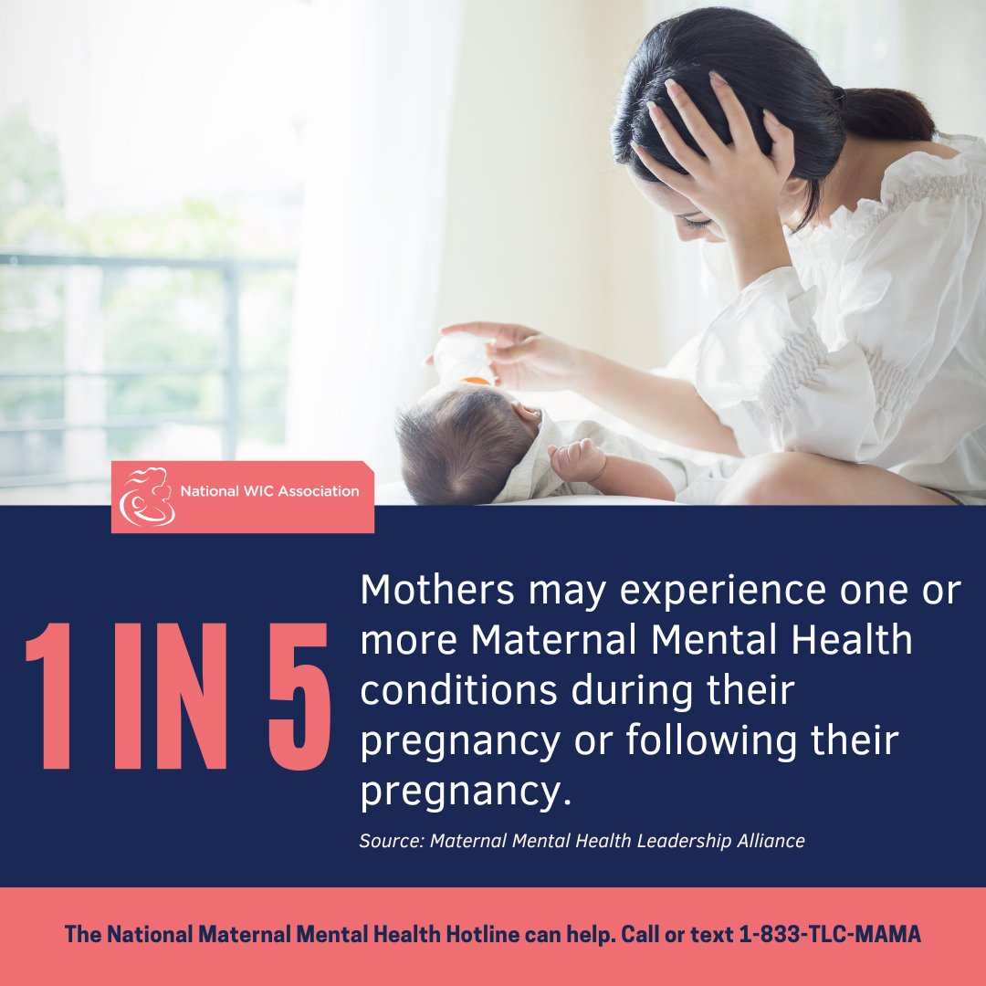SMFM (@mysmfm) on Twitter photo The National Maternal Mental Health Hotline provides 24/7, free, confidential support before, during, and after pregnancy. Call or text 1-833-TLC-MAMA (1-833-852-6262).
There is help. There is hope. <a href="/NatWICAssoc/">National WIC Association</a> #MaternalMentalHealth #MentalHealthAwareness The National Maternal Mental Health Hotline provides 24/7, free, confidential support before, during, and after pregnancy. Call or text 1-833-TLC-MAMA (1-833-852-6262).
There is help. There is hope. <a href="/NatWICAssoc/">National WIC Association</a> #MaternalMentalHealth #MentalHealthAwareness
