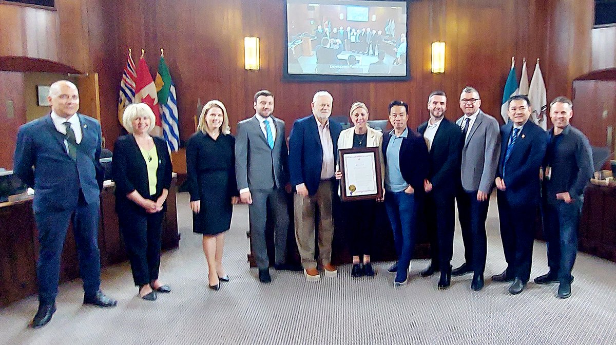 Thank you Mayor of @CityofVancouver @KenSimCity and all of Vancouver's City Council for coming together this morning to proclaim May 2023 as #JewishHeritageMonth in Vancouver, as part of @bnaibrithcanada's campaign to highlight Jewish Heritage Month across the country.