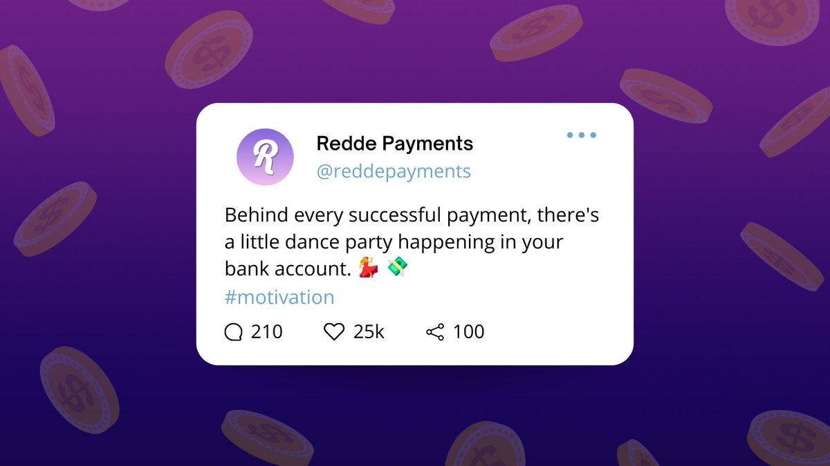 ReddePayments's tweet image. 🎶💳 Keep the rhythm of success alive! We strive to bring the beats to your transactions. Join the party today and let&apos;s make your financial journey a dance-worthy one! 🎉💃💰

reddepayments.com/getstarted

#PaymentProvider #FinTechFun #Entrepreneur #Motivation #BusinessOwner…