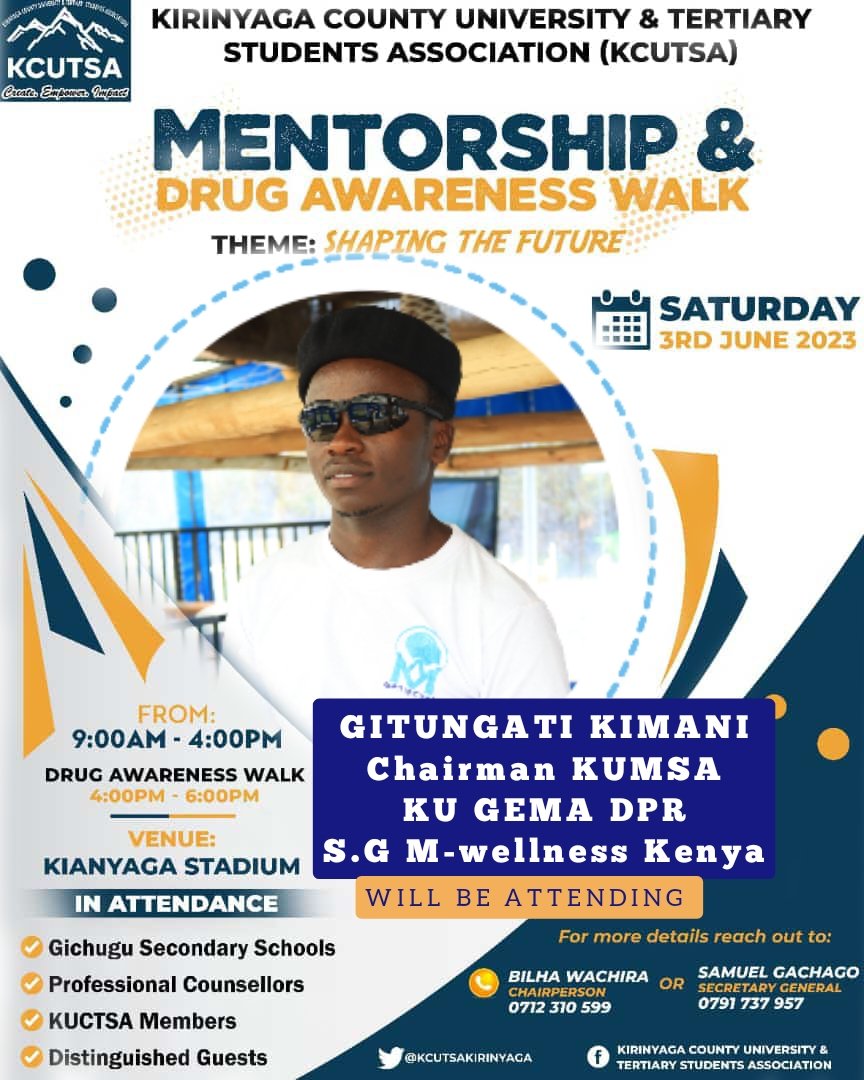 #KCUTSAMentorship
#ShapingTheFuture
#theyoungfuture
#Kirinyagarising