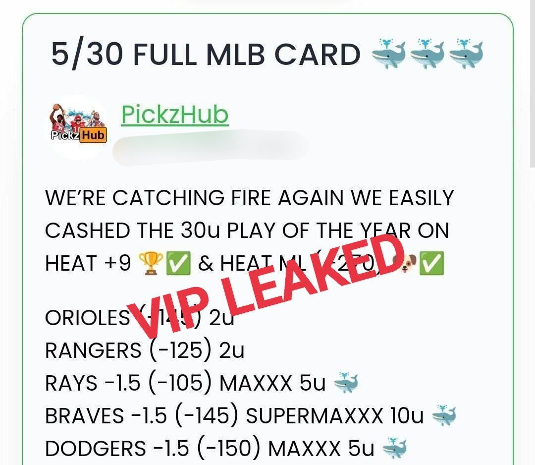 ItsCappersPicks's tweet image. #PickzHub