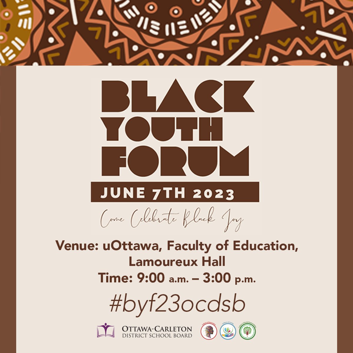 Registration is open for the sixth annual Black Youth Forum! Join us on Wednesday, June 7th to explore topics like Black representation, community, influence, and self-worth. Learn more and register: ow.ly/Qv8450OzZCB