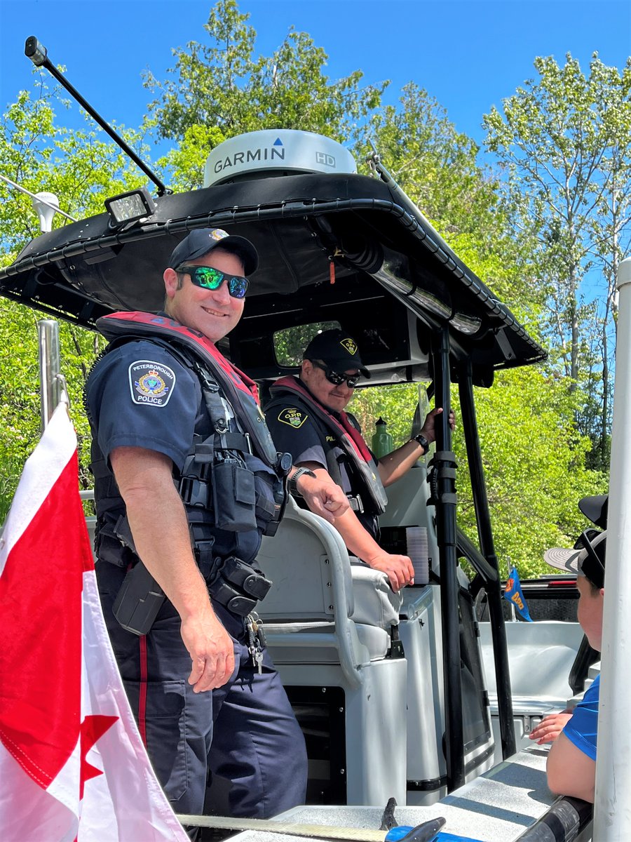 @PtboCounty #OPP are glad to be back at the 2023 @PtboWaterFest with our friends from @PtboPolice sharing the message about #safety on the water. #PtboOPP will be there again tomorrow and look forward to speaking with more great kids! ^dg
