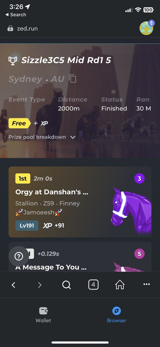 Through round one of sizzle. Offers over 0.03 😂