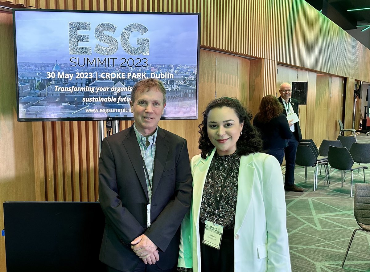 PulseMarketBuzz's tweet photo. Huge thank you to the amazing speakers and event organisers at today's @ESGSummit in Dublin. It was a fantastic day meeting up with so many new people with a shared purpose and listening to their inspiring stories. Definitely, a day to remember! #ESGSummit https://t.co/ZSIP94w89B