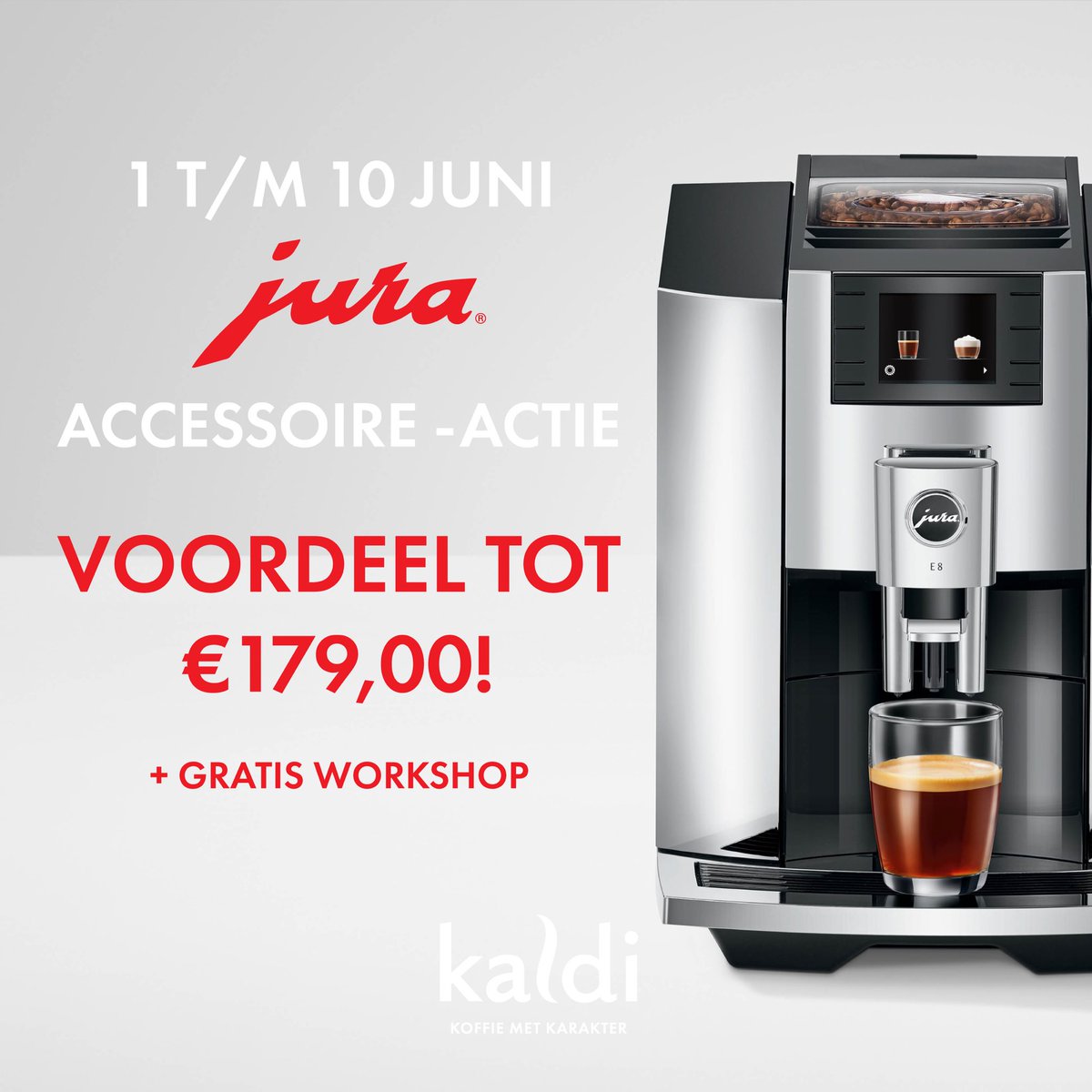 Kaldigroningen's tweet photo. Maar liefst twee Jura Demodagen bij Kaldi in Groningen. Donderdag 1 juni én zaterdag 3 juni. Beide dagen van 11 tot 17 uur. Wees welkom aan de Westerhaven en profiteer van extra voordeel. 

#kaldikoffie #kaldi #jura #koffiemachine #espresso https://t.co/inKapGQNxO