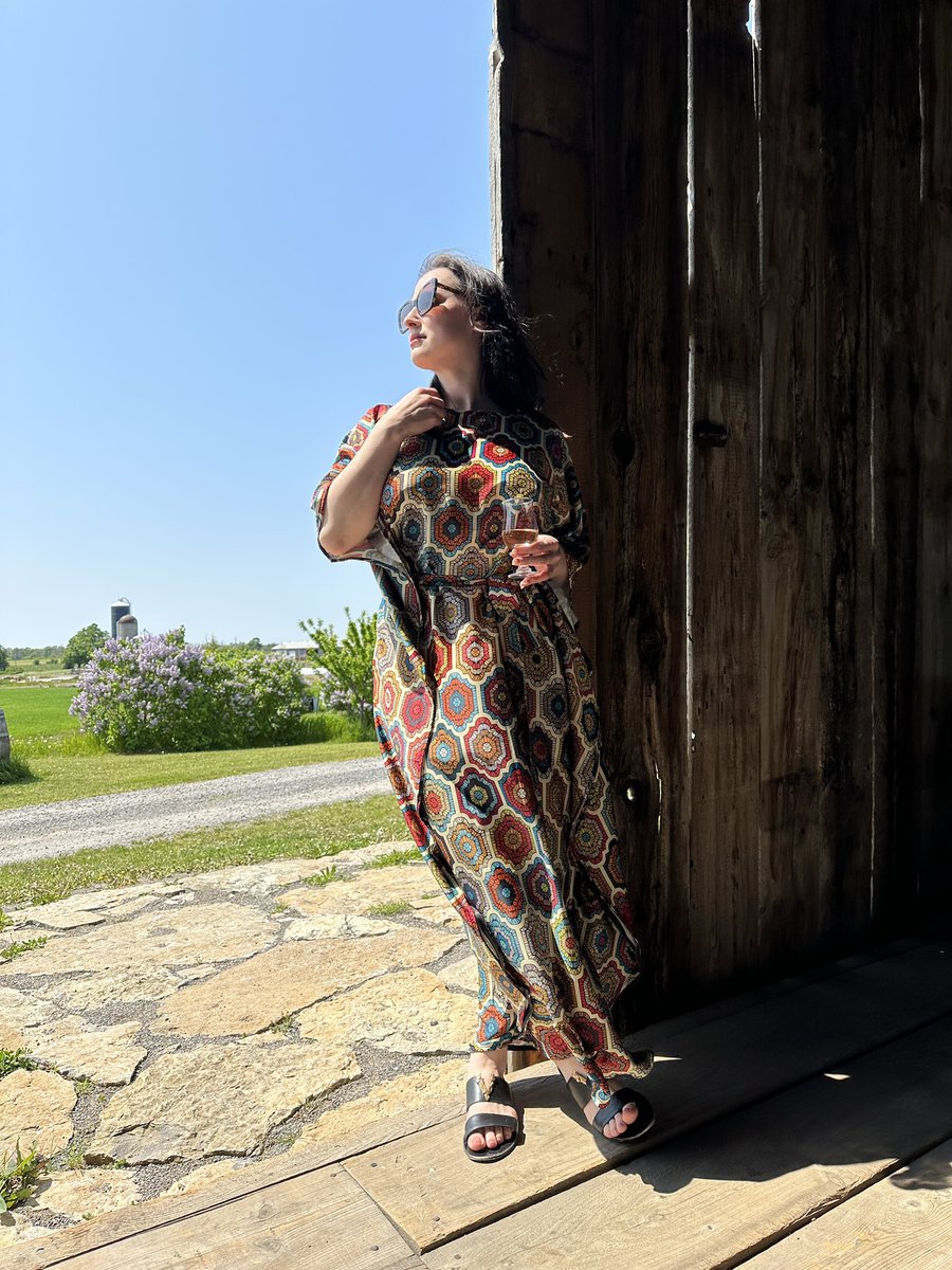 Spent my weekend doing wine and cider tastings in Prince Edward County and leaning in to that Liz Taylor’s many caftans vibe.