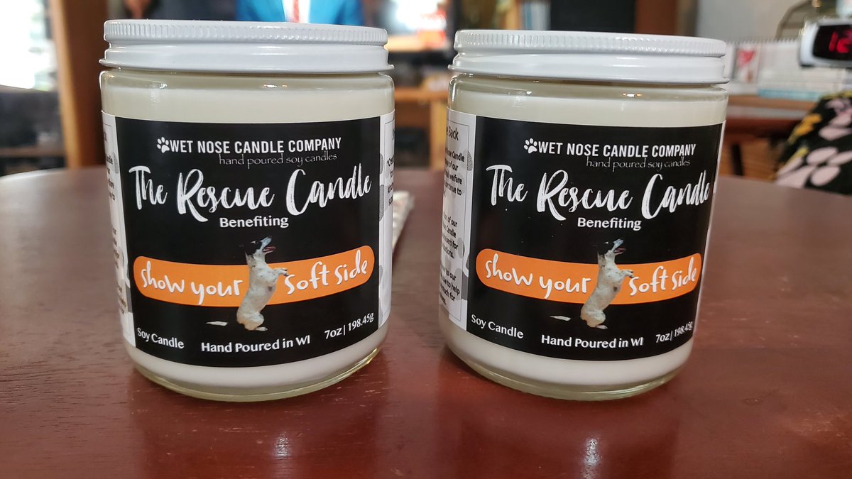 mrsbeans57's tweet image. Woo-hoo! Look what just came -- the #WetNose candles to benefit @SoftSide1 !
#AdoptDontShop #RescueIsMyFavoriteBreed