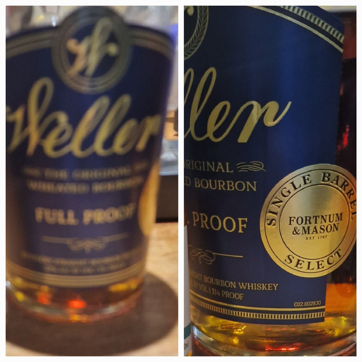dnisbet250's tweet photo. Dram 132 of #Dram366
#Weller for @Fortnums
(@BuffaloTrace @BuffaloTraceUK)
#WellerFullProof
Gutted I missed this on sale, but great to sample it.
Cherries, raspberry, dark chocolate
Chewy
9.75
#BuyADram Yes
#BuyABottle Yes
#USAWhiskey #Whiskey #Bourbon #WheatedBourbon https://t.co/J7etIIJZDK