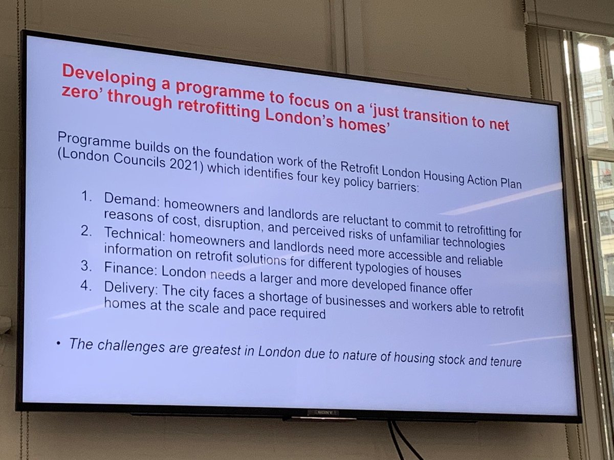 markjenkinsonV2's tweet photo. A wide-reaching #LRaPP #worldcafe discussion on #retrofit @LSEnews earlier today. A pleasure to represent @londonchamber, catch up with @ben_rog and hear from the many attendees. #inclusion #greentech #skils https://t.co/LMxNKHzaso