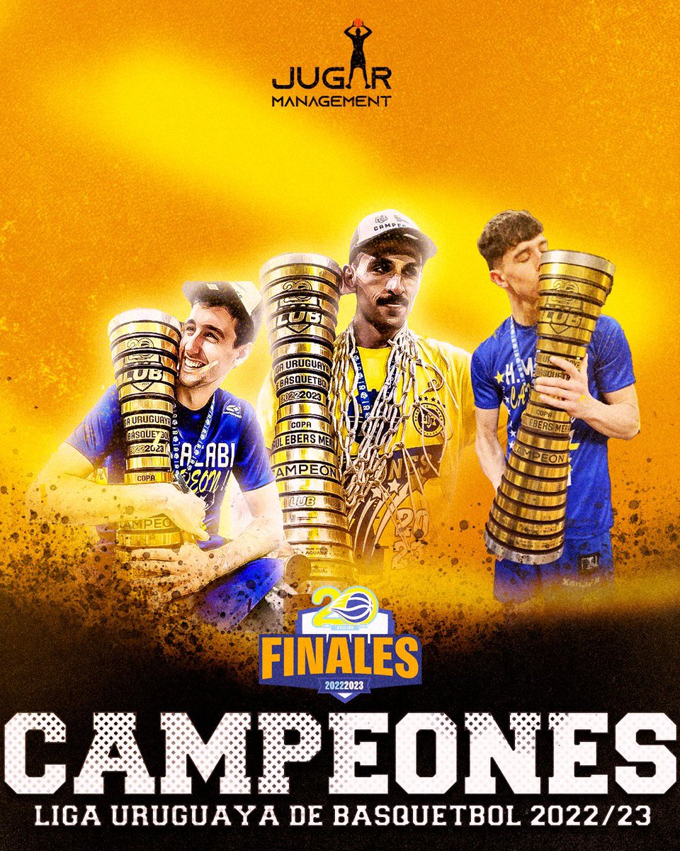 𝑪𝒂𝒎𝒑𝒆𝒐𝒏𝒆𝒔  <a href="/LUB_Uy/">Liga Uruguaya de Básquetbol</a> 🏆🥇🍾 

Felicitaciones a todo <a href="/Hebraica_Macabi/">Hebraica y Macabi - Oficial</a> 🚜 🏀🇺🇾

A festejarlo!! 🥂🥳 <a href="/ManuRomeroS/">Manuel Romero</a> <a href="/juaniducasse05/">Juani Ducasse</a> <a href="/OyenardManuel/">Manuel Oyenard</a> 👏🏻🙌🏻

#𝗘𝗾𝘂𝗶𝗽𝗼𝗝𝘂𝗴𝗮𝗿 🤜🏻🤛🏻🤩 
#𝗠𝗮𝗸𝗲𝗜𝘁𝗛𝗮𝗽𝗽𝗲𝗻 🤝🏻🖊