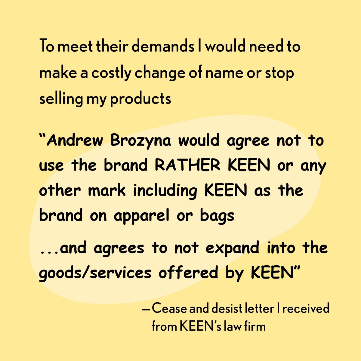 RatherKeen's tweet photo. Multi-million $ company @keen decided to threaten me—a solo artist—with a lawsuit because they don’t like the name I’ve been using for my jewelry brand https://t.co/epqAs6EJxj