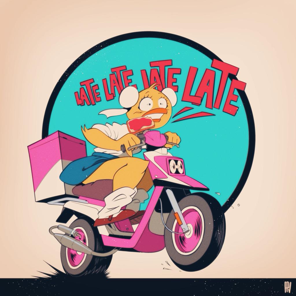 「Oh no! She's late! Commission for 」|⛽️ FPVのイラスト