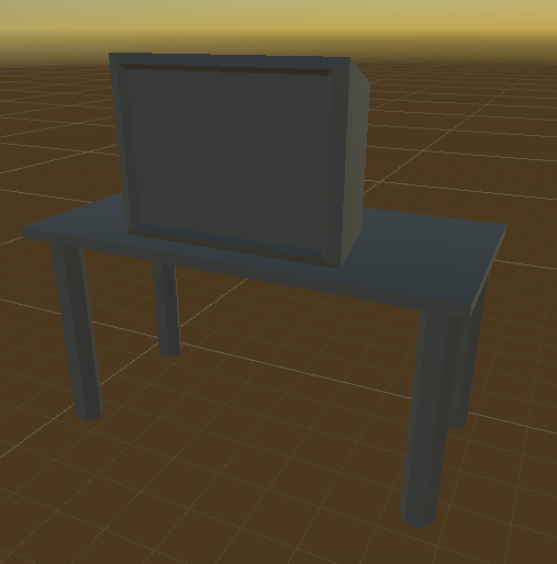 ProjectSplintza's tweet image. Either the table is too small, or the computer monitor too big.