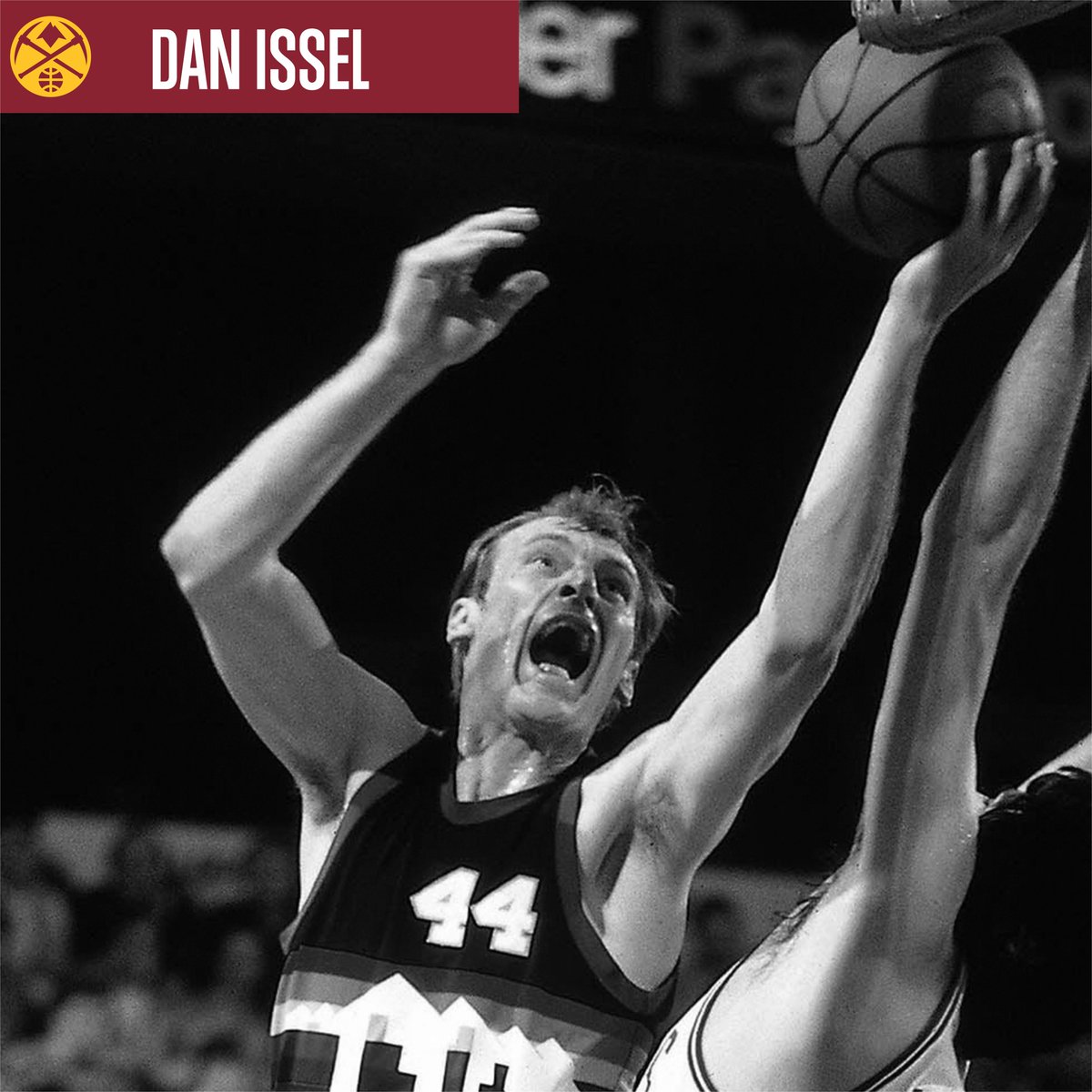 2 days until Game 1 of the Finals! Let’s hear it for one of the greatest Nuggets centers of all time, Dan Issel. Issel ushered the Nuggets into the NBA in 1976 &amp; played for 9 seasons in Denver, scoring 16,589 points! Tell us where you’re planning to watch Game 1! #BringItIn