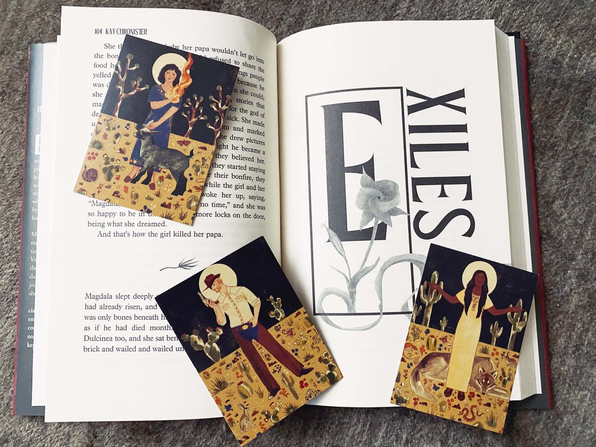 Do you want to have an exclusive piece of <a href="/kaychronister/">Kay Chronister</a>'s haunting &amp; beautiful world found in DESERT CREATURES?

Preorder the trade paperback for a collection of these Vigilante Saint prayer cards, designed by <a href="/sanderdraws/">Sander Berg</a> &amp; written by Kay!

Details here: erewhonbooks.com/desert-creatur…