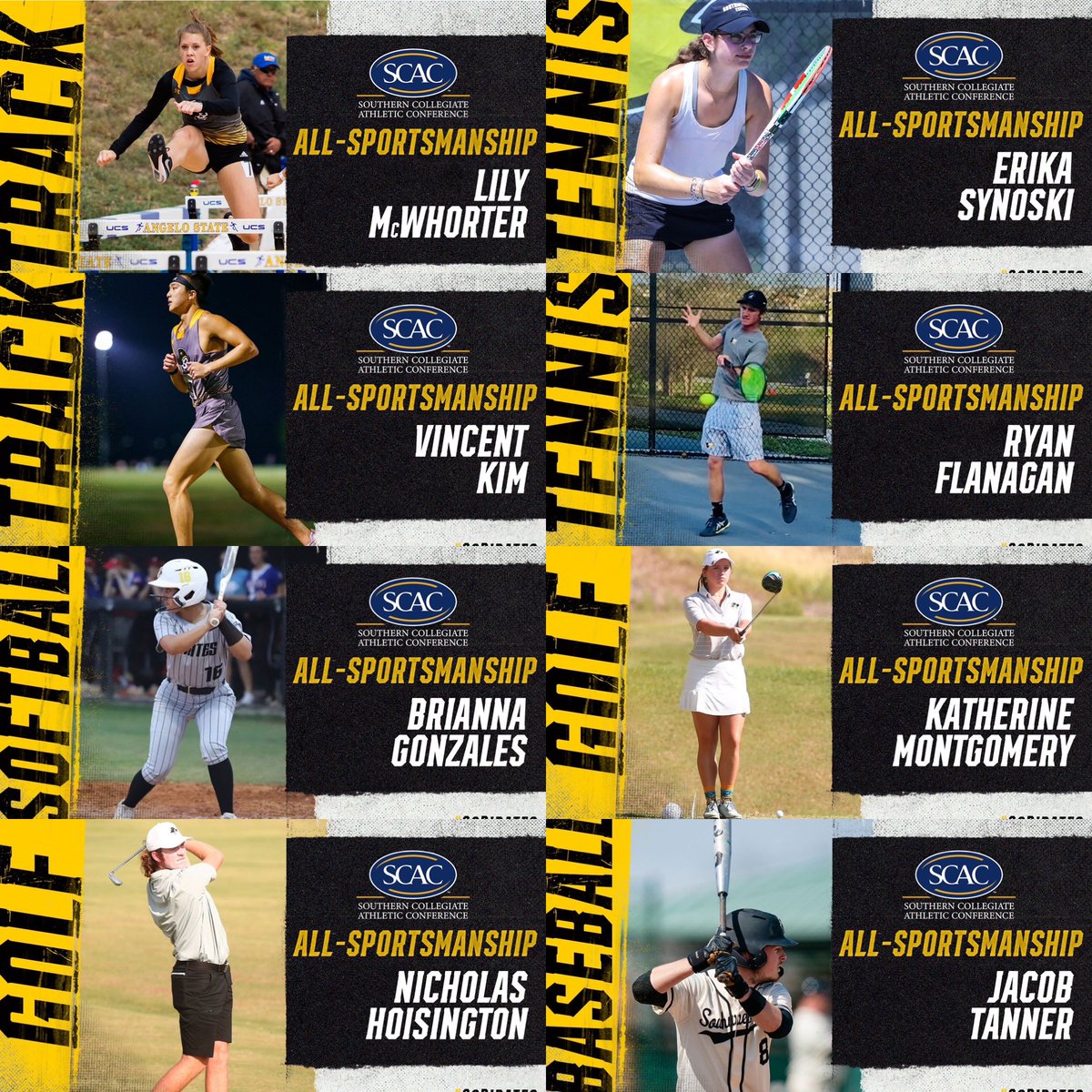 2023 SCAC SPRING ALL-SPORTSMANSHIP TEAMS