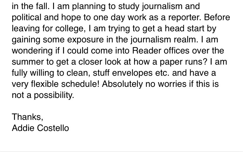 This was the first typo-filled email of my journalism career. Even though @HeastonJohn did take me up on my offer to clean, he also showed me how to report. My very first edits and everything @TheReader_Omaha team taught me will always stick with me.