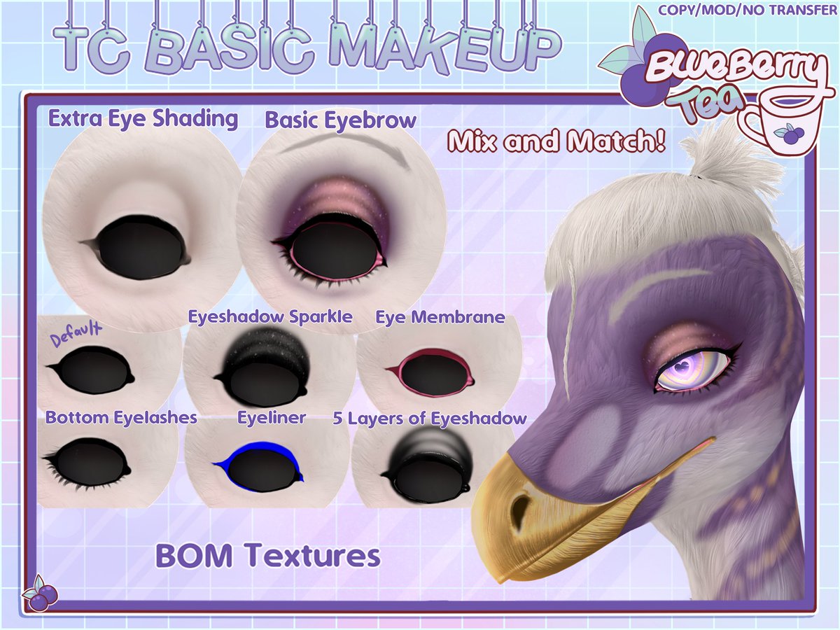 Blueberry_Teas's tweet photo. Tickle Chicken is now available in MP!
Avatar -https://t.co/mx4vfNNhCG
Makeup -https://t.co/WltEnDvuNW
Beaks and Nails -https://t.co/R4yygIp8PD
Biome Skins - https://t.co/zdnlFMyo1a
#SecondLife #furry #BBTeaSL https://t.co/K9Y46XMU0N