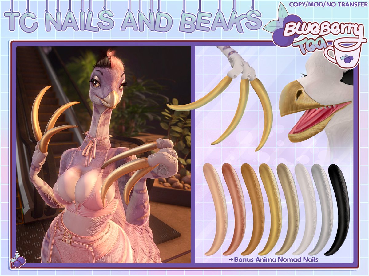 Blueberry_Teas's tweet photo. Tickle Chicken is now available in MP!
Avatar -https://t.co/mx4vfNNhCG
Makeup -https://t.co/WltEnDvuNW
Beaks and Nails -https://t.co/R4yygIp8PD
Biome Skins - https://t.co/zdnlFMyo1a
#SecondLife #furry #BBTeaSL https://t.co/K9Y46XMU0N