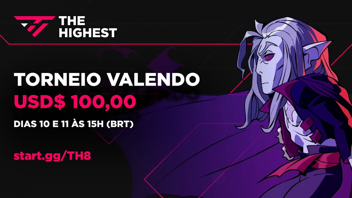 TheHighestTH's tweet photo. 📢 Voltamos com nossos torneios de #Brawlhalla! 🎮🔥 

Dia 10 e 11 é a sua chance de competir com os melhores!

#BrawlhallaSponsored 

💰Premiação total USD$ 100.00 + Matcherino!

☑Se inscreva em: https://t.co/hMBmUsMySn

✅Ajude a aumentar a prize em: https://t.co/cLoqIKLLwz https://t.co/3HT1XLMIyZ