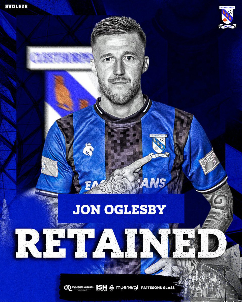 CleeTownFC's tweet photo. @OglesbyJohnboy told the media:
"I am really happy to be at Clee for another season.
Our aim is to get back up the league. Looking forward to working with Tim and Dicko."
#jonboy
#StrongerTogether
#uto🦉
2/3 https://t.co/Lx1VONK717