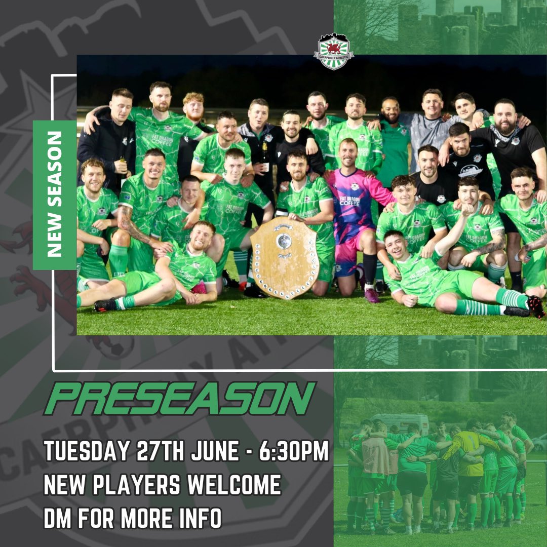 Preseason 23/24 
📅 27.6.23
⏰ 18:30
New Players Welcome 💚
✉️ DM For Info 
#TheAs