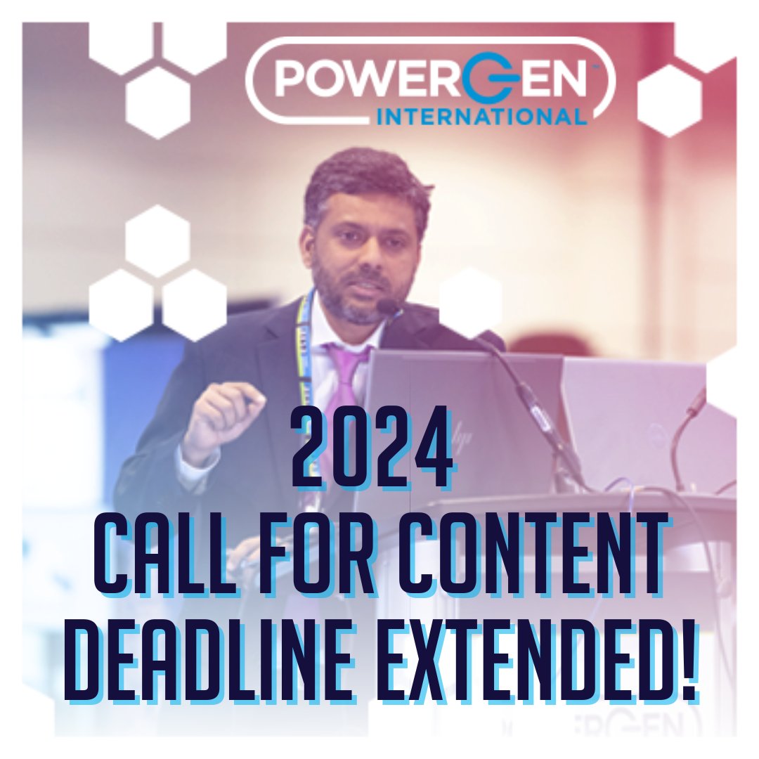 POWERGEN International on Twitter: "🚨 The deadline to submit your