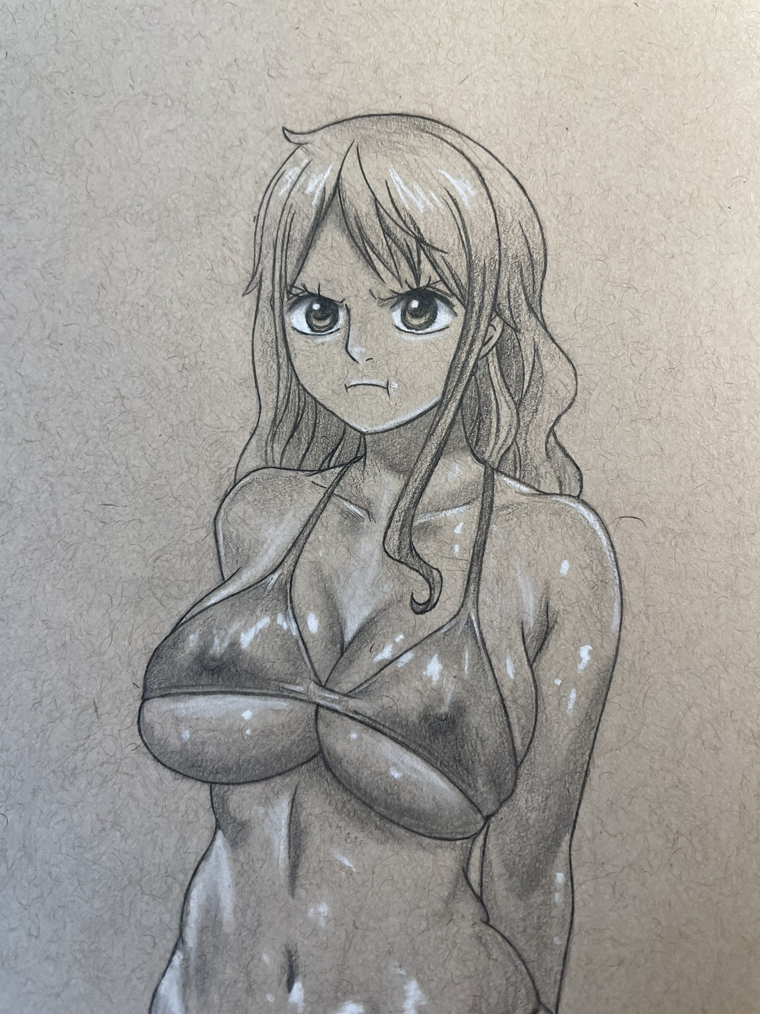 AnsArt on X: ✨Oiled up Nami✨ t.coVzYcUuaOa4  X