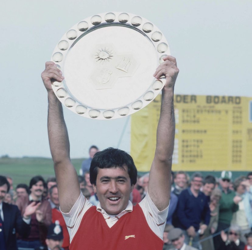 Celebrating the 40th anniversary of the great Seve Ballesteros' victory in the Sun Alliance PGA Championship at Royal St. George's.

Seve finished two shots ahead of @KenBrownGolf and Sandy Lyle, thanks to rounds of 69-71-67-71. https://t.co/YD6TFJIXaI