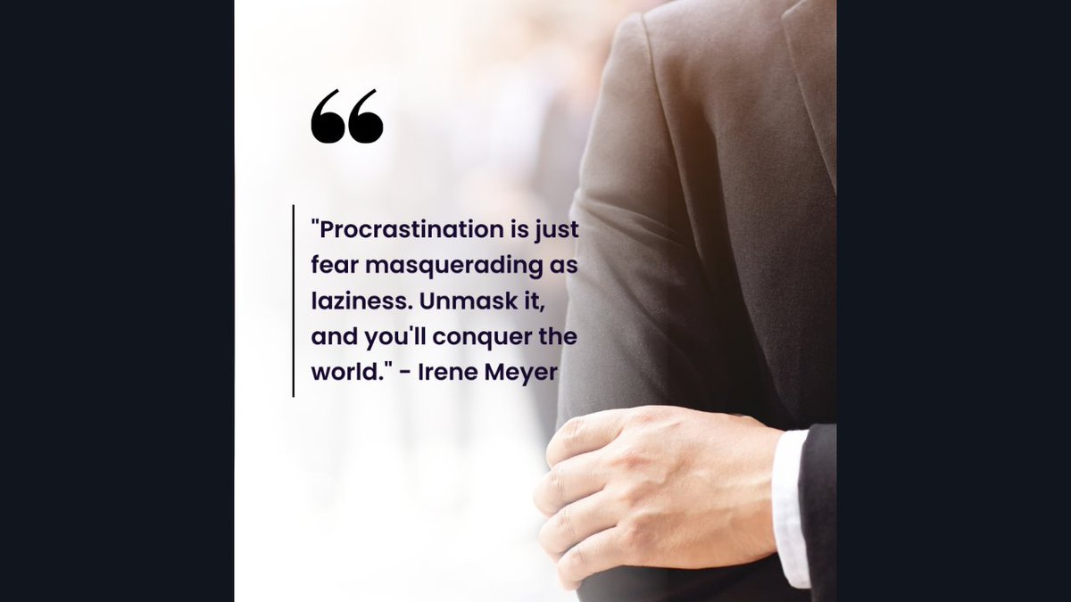 teamrevoedm's tweet image. Laziness or fear? 🚀 #ConquerProcrastination #FearlessAction #IreneMeyerQuotes