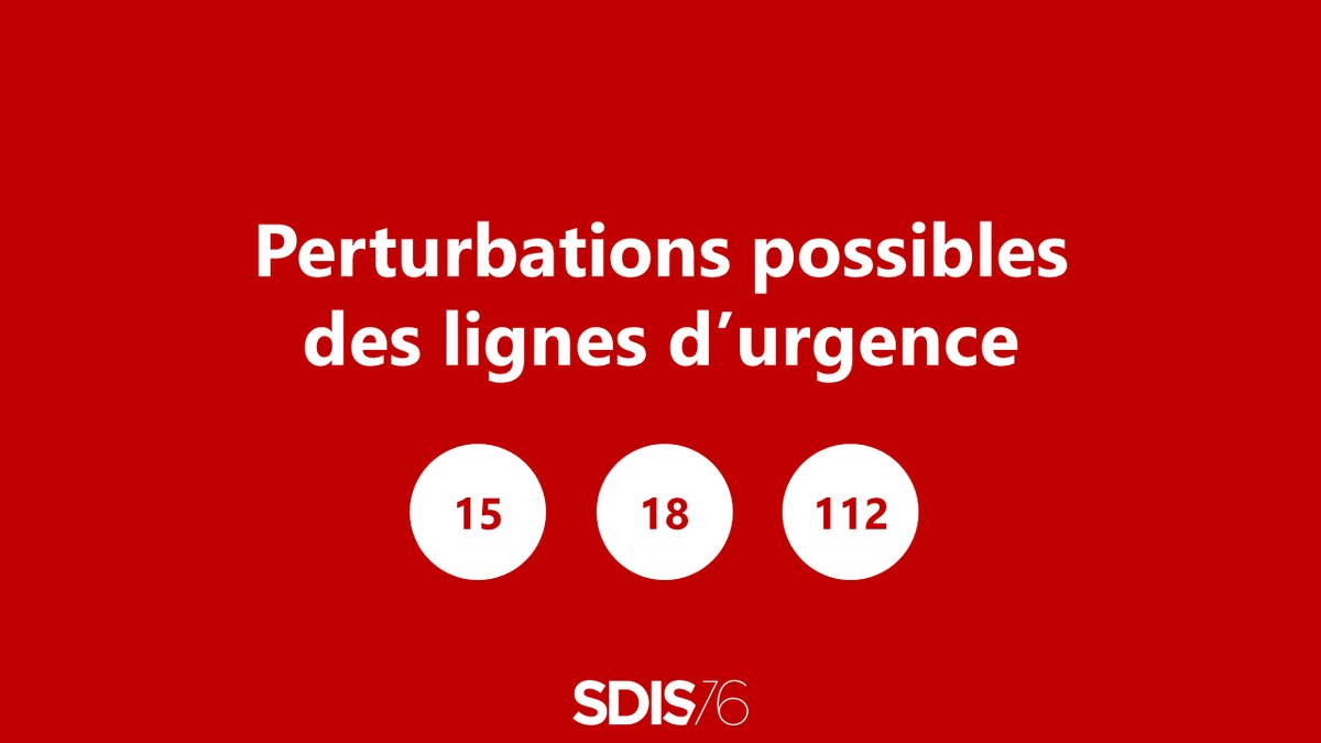 Sdis76's tweet photo. ⚠☎️ Information importante :
dysfonctionnements actuellement constatés sur le réseau Orange France
Si vous n’arrivez pas à contacter les sapeurs-pompiers, privilégiez le 112, appelez depuis un téléphone fixe ou via un autre opérateur ⚠☎️ https://t.co/dI5m44sr5V