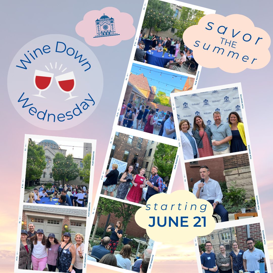 Wine Down Wednesday is Back this Summer! To view a schedule of community-building activities, visit ow.ly/jrfa50OjTKU

We can't wait to see you there!

#saintclementparish #anchoredincommunity #anchoredinfaith #winedownwednesday #summeractivities #savorthesummer