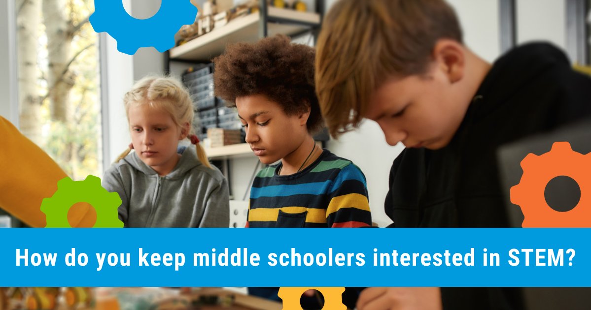 How do you keep middle schoolers interested in STEM? Learn how to create engaging STEM activities, build STEM identity, and keep middle schoolers on the 'learning edge' in this Guide for Teaching STEM at the Middle School Level: hubs.ly/Q01RC0bx0
