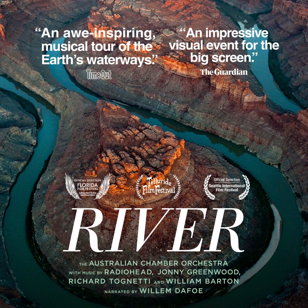 #River is now streaming on Amazon and Apple TV! See this epic exploration of our #Earth’s magnificent waterways today!

Watch Now: bit.ly/RiverDoc

@jenpeedom #RiverFilm #WillemDafoe #Radiohead #AustralianChamberOrchestra #JenniferPeedom #Documentary #Movie #Nature