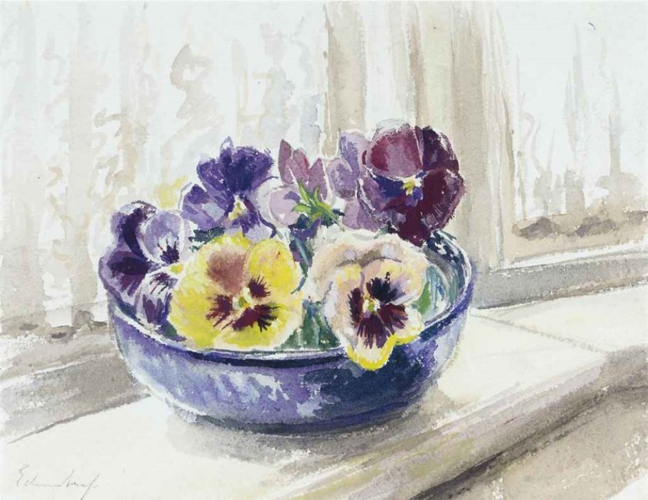 Pansies
Edward Seago (British, 1910 - 1974)