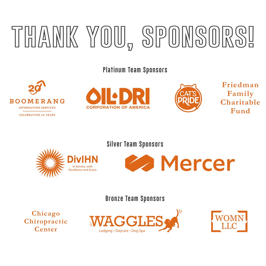 The #RaceForCAASE Team is set for Saturday in large part bc our super sponsors <a href="/catspride/">Cat's Pride</a>, OilDri, Friedman Family Fund, <a href="/BoomerangIS/">Boomerang</a>, <a href="/mercer/">Mercer</a> , DivIHN, WOMN LLC, Waggles Pet Resort, &amp; Chicago Chiropractic Center!

Support sexual harm prevention w/ us! bit.ly/RFCteam23