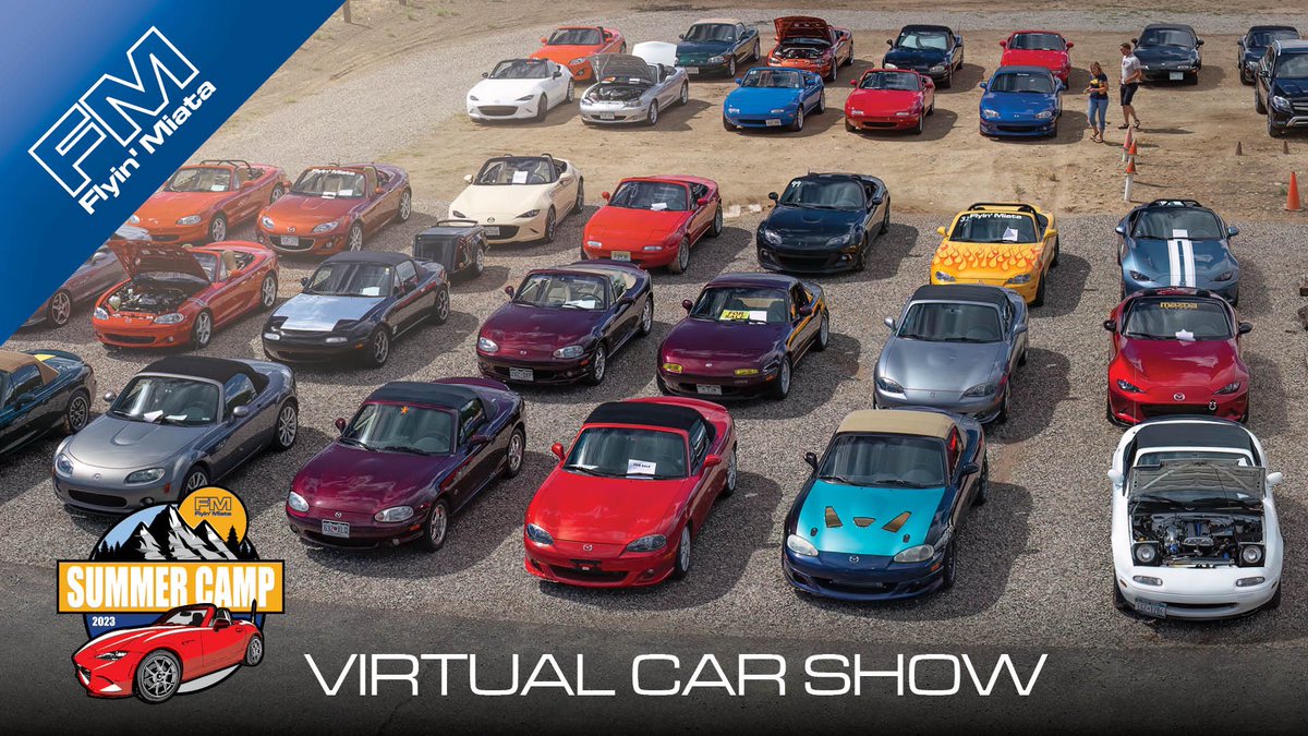FlyinMiata's tweet image. Our 2023 FREE Virtual Car show is now live! 
flyinmiata.com/summercamp/car…

#FM #FMSC #FMSummerCamp #free #virtual #carshow #NA #NB #NC #ND #live #concourse #stock #mild #spicy #modified #miataisalwaystheanswer #miatalife #miatagang #gallery #contest #show #FlyinMiata