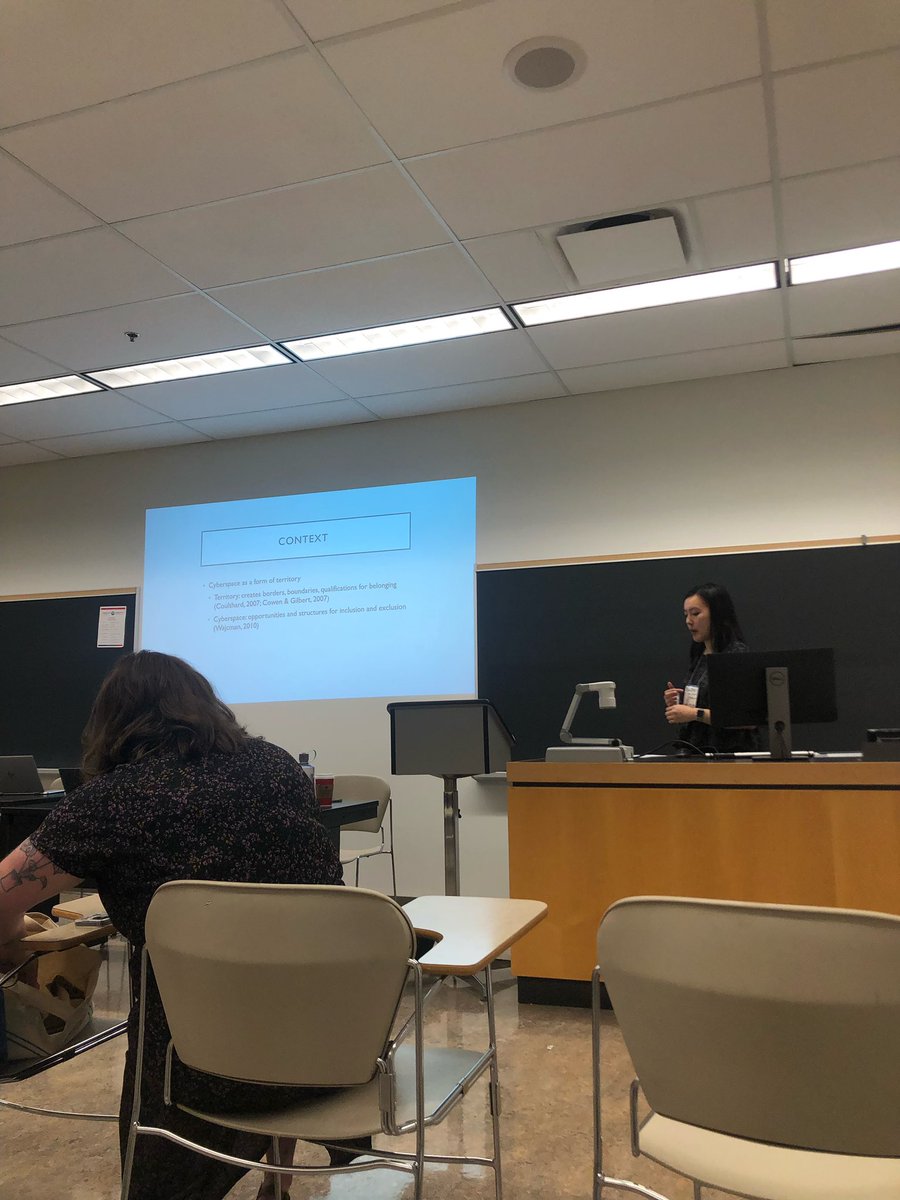 eslichan's tweet image. Presented my paper on the gendered relationship between cyberspace and physical territory this morning at @cpsa_acsp! Looking forward to co-presenting and discussing a second paper on gender and conservatism this Thursday. #CPSA2023