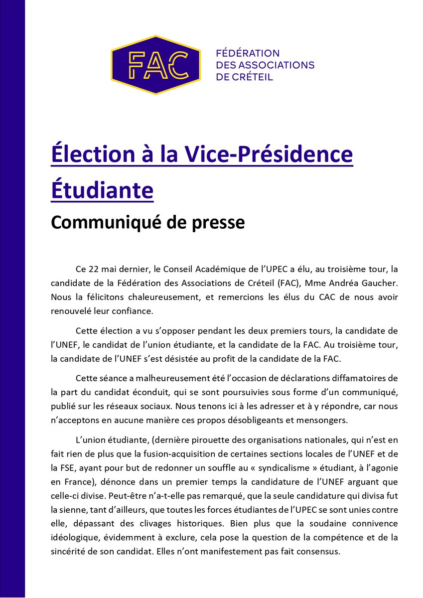 Fédération des Associations de Créteil tweet media