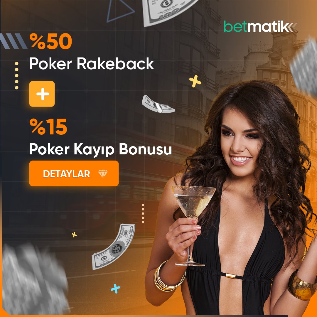 🌟  #Betmatik'ten Poker Severlere Özel!
🤑  %65 Bonus Fırsatı, Böylesi Görülmedi..!

✅  %50 Rakeback ➕ %15 Kayıp Bonusu Senin!

🔒  Güvenilir bahsin adresi;
➡️  tinyurl.com/ja3ps9bu