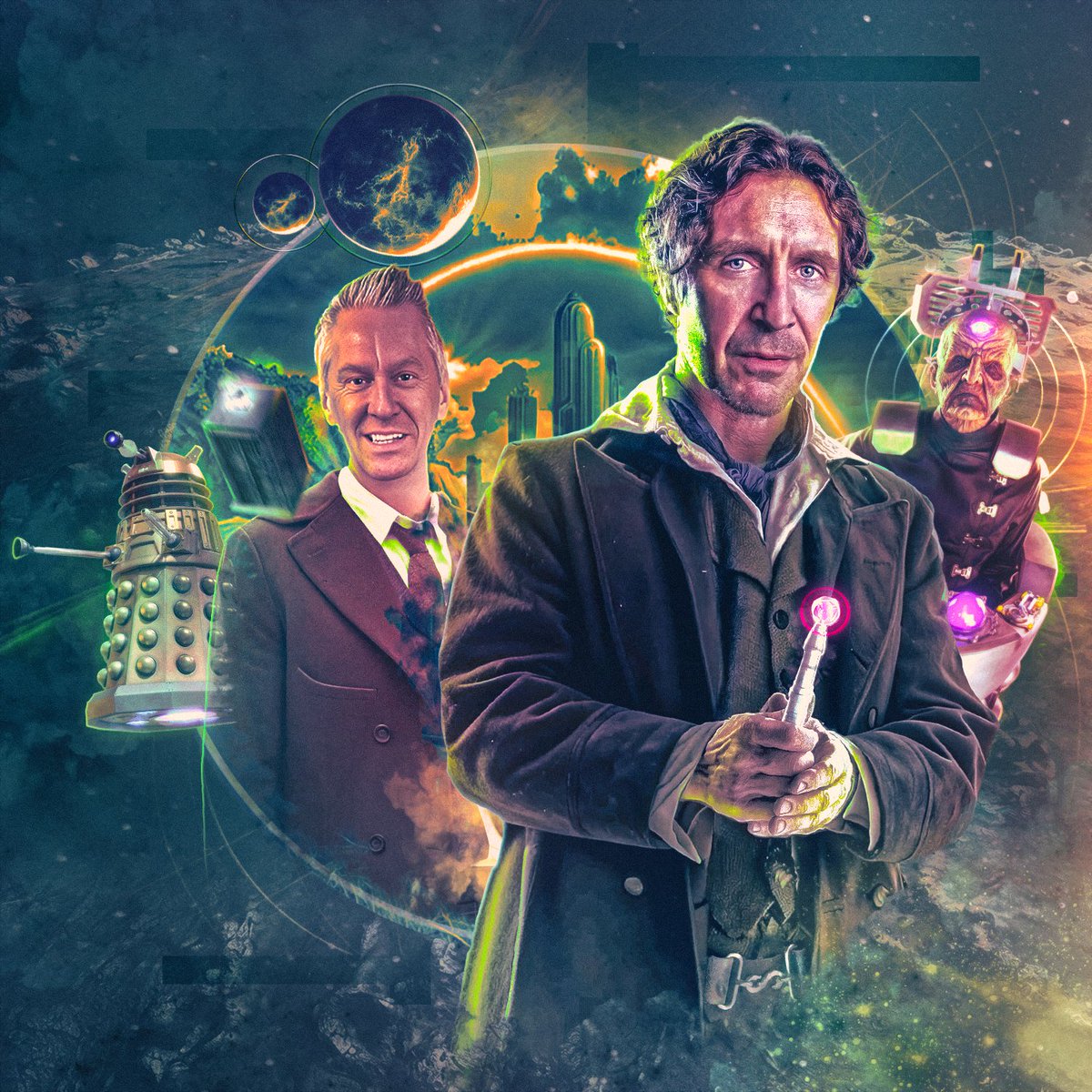 #doctorwho #bigfinish #paulmcgann #doctorwhofanart dont even ask me what the plot to this one is I wouldnt be able to  tell you