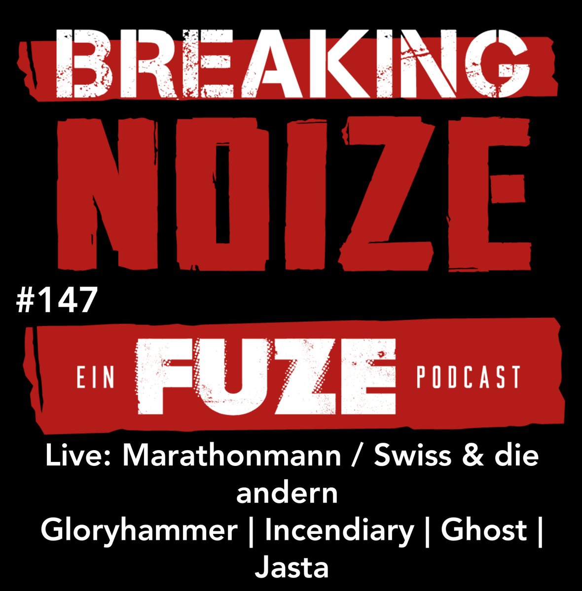 Breaking Noize - Ein FUZE Podcast. (@breaking_noize) on Twitter photo #147 ist am Start! Pfingsten ist vorbei, <a href="/rockamring/">Rock am Ring</a> steht vor der Tür und wir sprechen zudem über <a href="/6WI66/">Swiss666</a>, <a href="/MarathonmannMUC/">Marathonmann</a>, <a href="/jameyjasta/">jamey jasta</a>, <a href="/thebandGHOST/">Papa V Perpetua</a>, <a href="/IncendiaryHC/">Incendiary</a> & <a href="/gloryhammer/">Gloryhammer</a>. Viel Spaß beim Hören auf allen Plattformen!
#podcast #neuefolge #metal #147 ist am Start! Pfingsten ist vorbei, <a href="/rockamring/">Rock am Ring</a> steht vor der Tür und wir sprechen zudem über <a href="/6WI66/">Swiss666</a>, <a href="/MarathonmannMUC/">Marathonmann</a>, <a href="/jameyjasta/">jamey jasta</a>, <a href="/thebandGHOST/">Papa V Perpetua</a>, <a href="/IncendiaryHC/">Incendiary</a> & <a href="/gloryhammer/">Gloryhammer</a>. Viel Spaß beim Hören auf allen Plattformen!
#podcast #neuefolge #metal