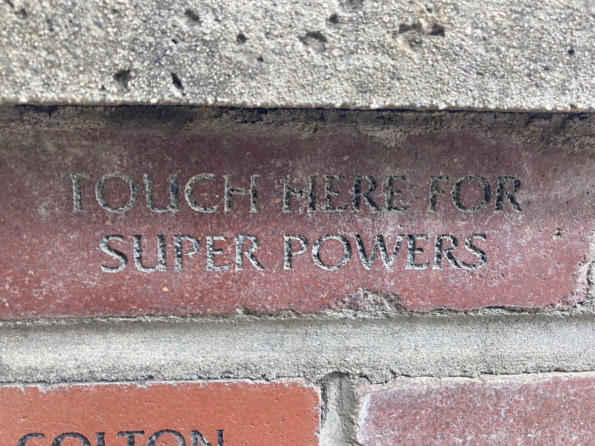 Sharing this found gem from our school garden wall @VSB39 #superpowers