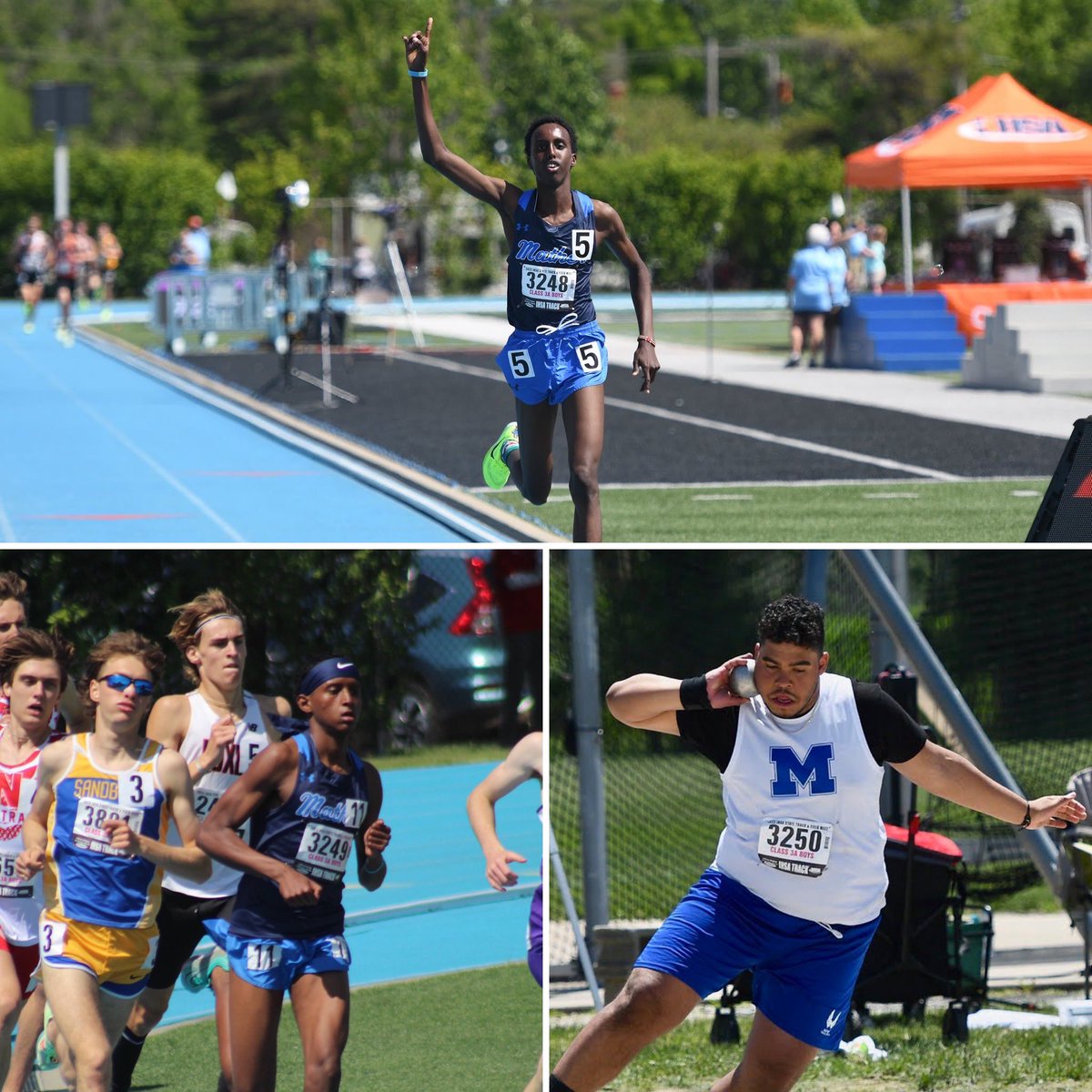 MatherXC's tweet photo. Proud to end our season at the STATE MEET.
3 State Qualifiers is our most in 15 years.
Karlos Ibarra, Jr - Shot Put, 22nd Place
Muhiyadin Ali, Sr - 800m, 22nd Place
Mohamed Abdullahi, Jr - 3200m, 17th Place (Section 1 Winner)
We will be back. #RunForEachOther https://t.co/coLjNWqOCA
