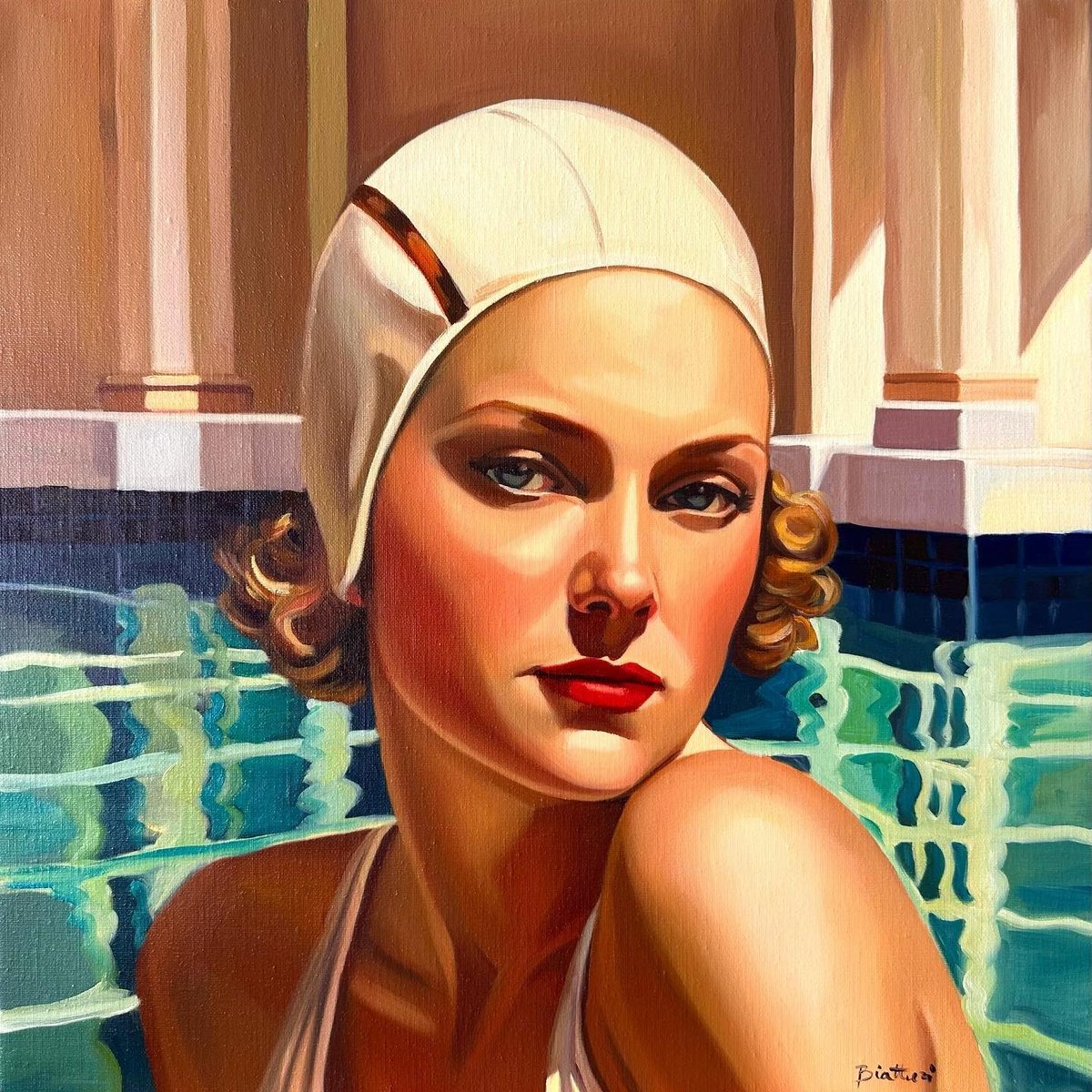 <a href="/mdrechsler/">Michèle Drechsler</a> #arts #artlovers #ArteYArt #painting #donneinarte  Irina Biatturi   ... Buonasera Michèle :-)