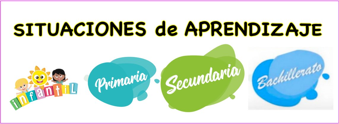 SITUACIONES de APRENDIZAJE
INFANTIL, PRIMARIA, SECUNDARIA y BACHILLERATO: Alumnado y Guías Docentes  
Recopilación de Situaciones de Aprendizaje de  áreas, ejemplos, orientaciones, productos, diseño, recursos, plantillas, Normativa,... recursospdifgl.com/recursos-y-act…