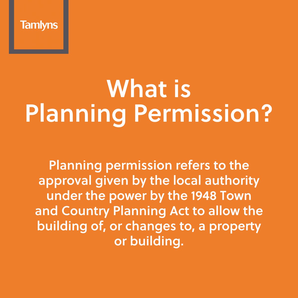 What is Planning permission? Planning permission refers to the approval given by the local authority under the power by the 1948 Town and Country Planning Act to allow the building of, or changes to, a building. #planning #planningpermission #plan #changes #change #property