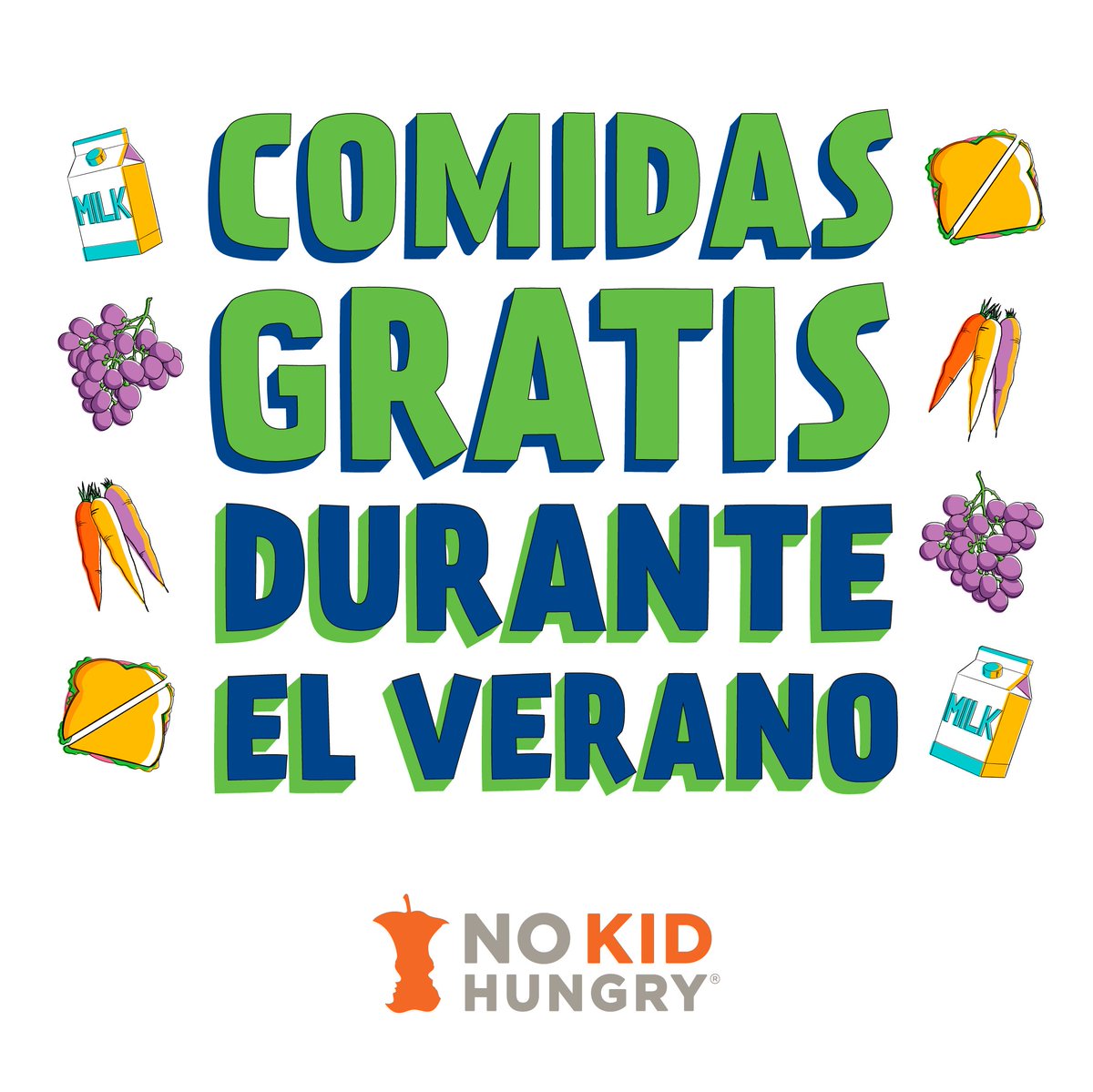 NoKidHungryNC's tweet photo. Kids and teens can eat right this summer! Free meals that follow USDA nutrition guidelines are served by schools and community partners at summer meal sites across the state.

Text FOOD or COMIDA to 304-304 to find a site near you.

Visit https://t.co/IJsALqbbNn to learn more. https://t.co/YuGInGXg7c